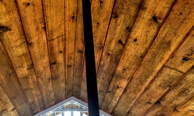 Wood Ceiling Before