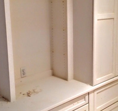 Built-in Wall Unit Before